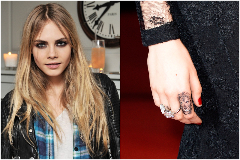 Cara Delevingne’s Little Lion | Getty Images Photo by Nick Harvey/WireImage & Pascal Le Segretain