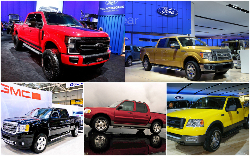 More Horrible Pickup Trucks to Stay Away From | Alamy Stock Photo by James Atoa/UPI/Alamy Live News & Mark Scheuern & Getty Images Photo by Sarah Conard/General Motors/Handout & Ford Motor Company & David Cooper/Toronto Star
