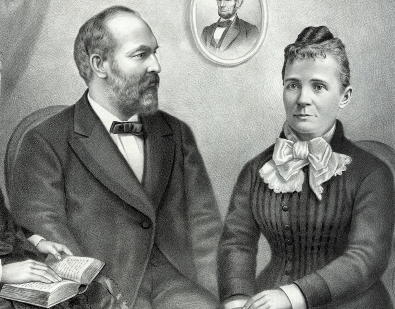 James Garfield and Lucretia Rudolph Engagement Photo | Alamy Stock Photo by Circa Images/Glasshouse Images 
