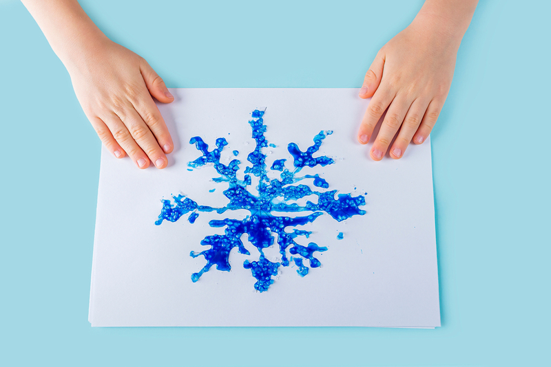 Make Glue Snowflakes | Shutterstock