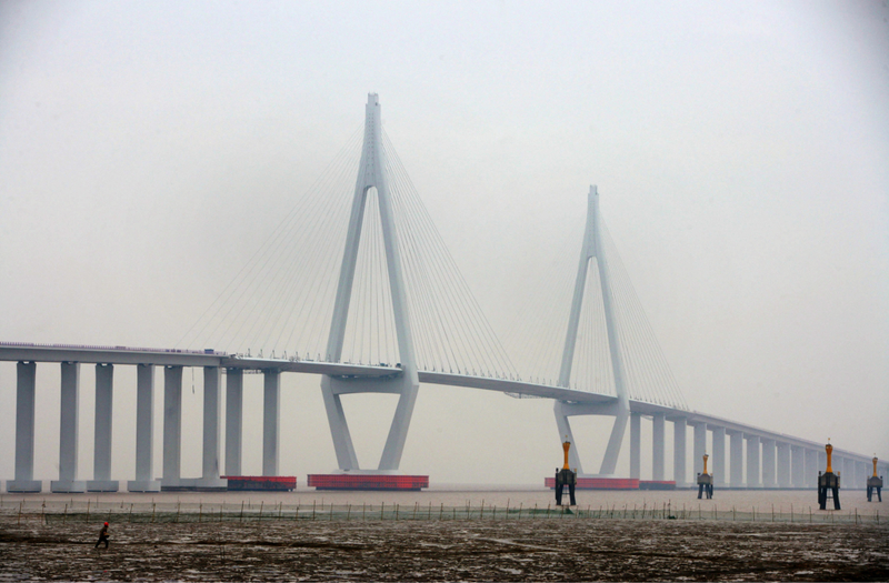 Hangzhou Bay Bridge, China | Getty Images Photo by China Photos