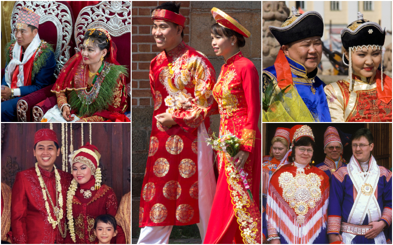 Traditional Wedding Attire From Around the World | Alamy Stock Photo 