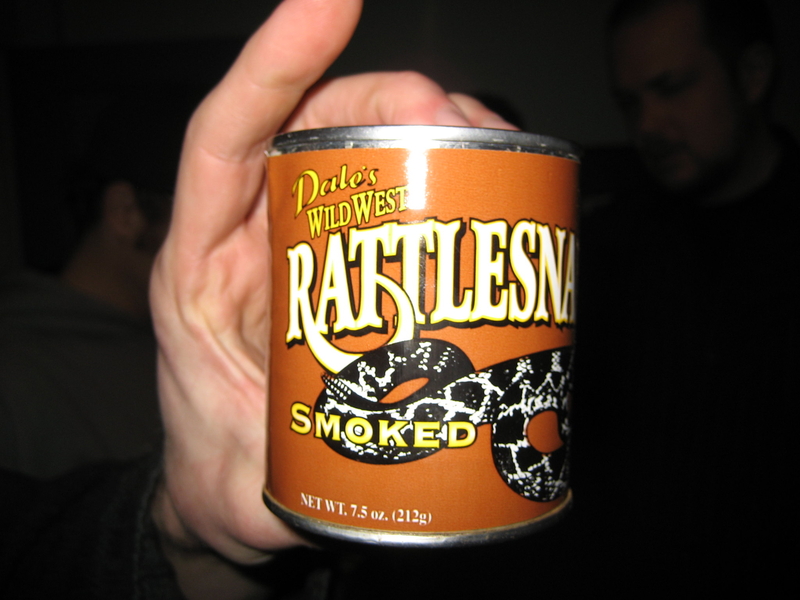 Canned Smoked Rattlesnake | Flickr Photo by Rob Friesel