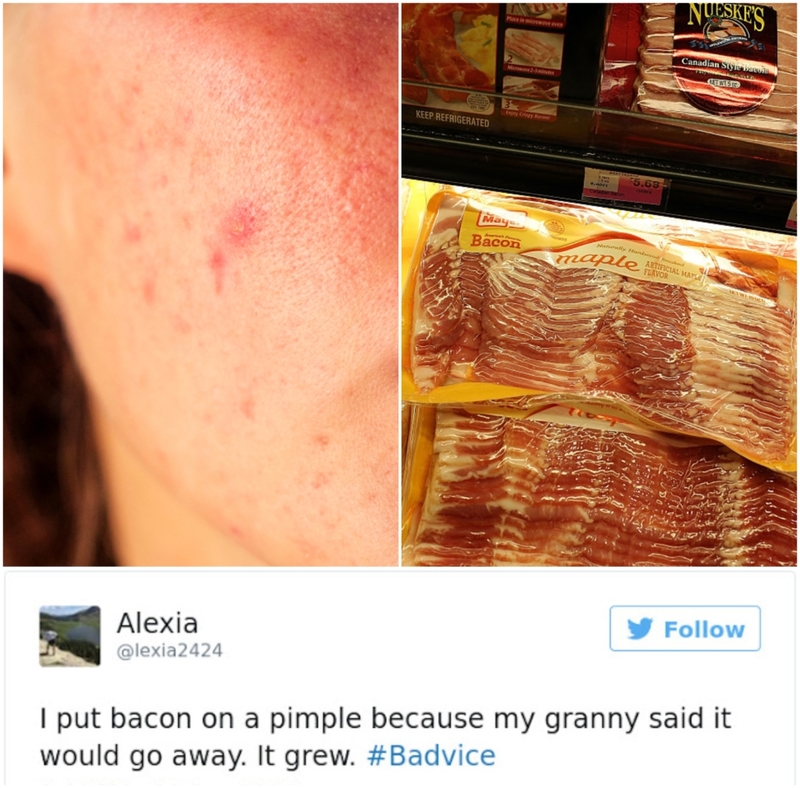 Bacon for Bad Skin | Shutterstock & Getty Images Photo by Joe Raedle & Twitter/@lexia2424