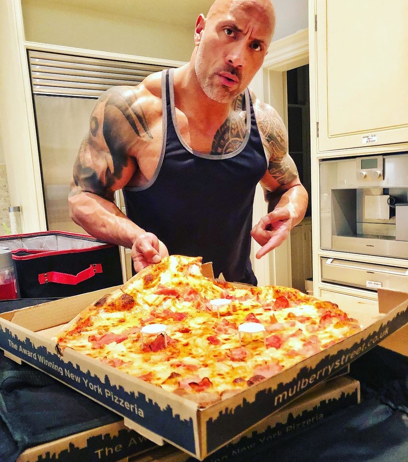Pizza Lover | Instagram/@therock