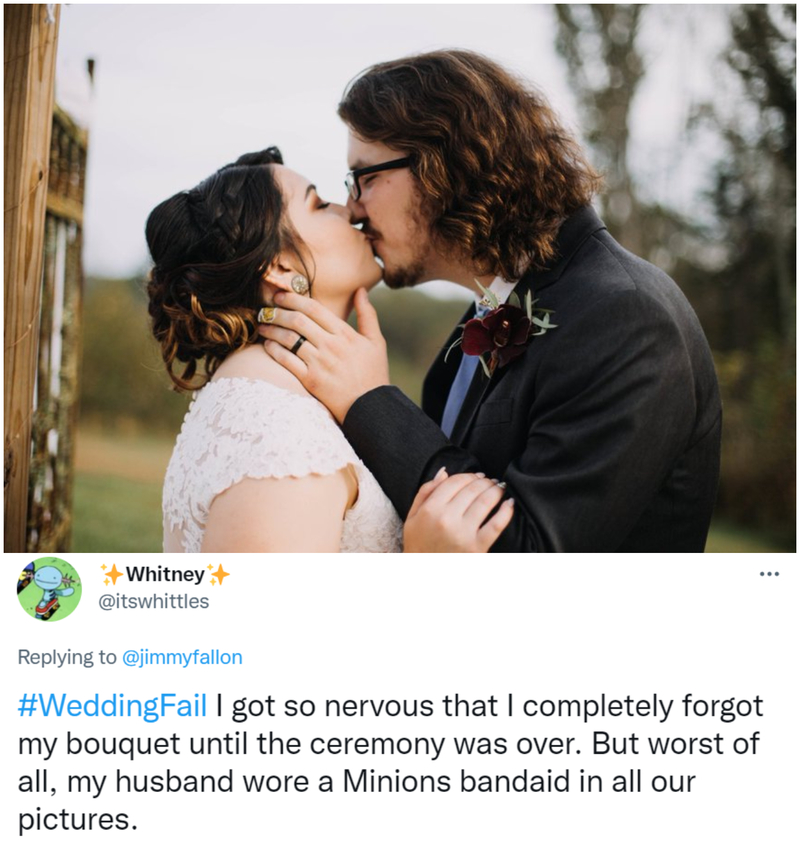 Minions Don't Belong at Weddings | Twitter/@itswhittles