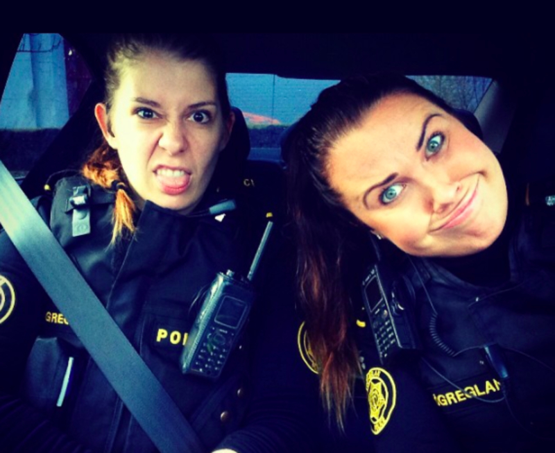El cuerpo de policía islandés | Instagram/@logreglan