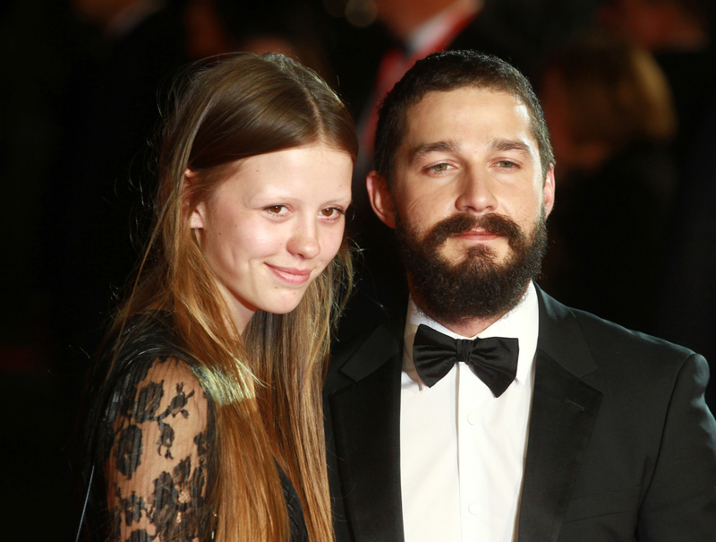 Shia LaBeouf and Mia Goth | Getty Images Photo by Fred Duval/FilmMagic