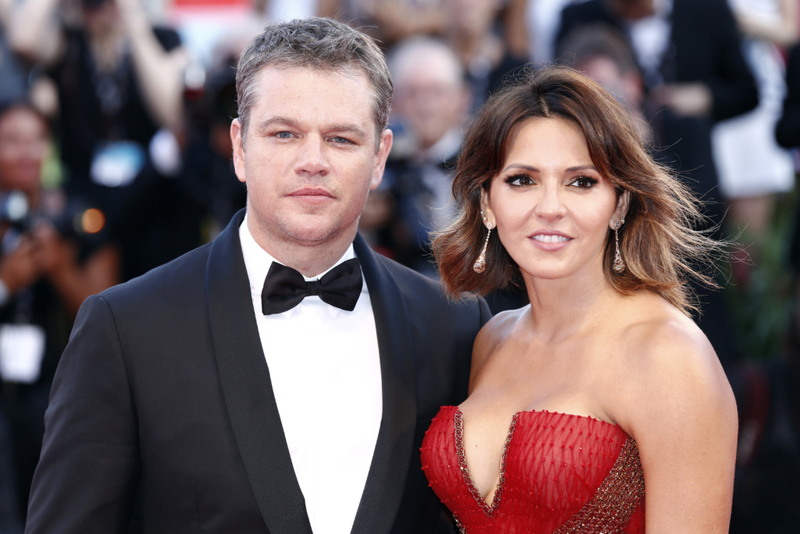 Matt Damon y Luciana Barroso | Andrea Raffin/Shutterstock