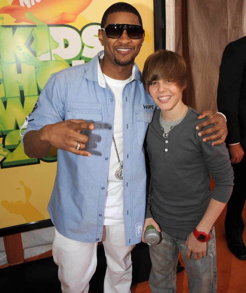 Usher-ing Justin Into the Spotlight | Getty Images Photo by Jeff Kravitz