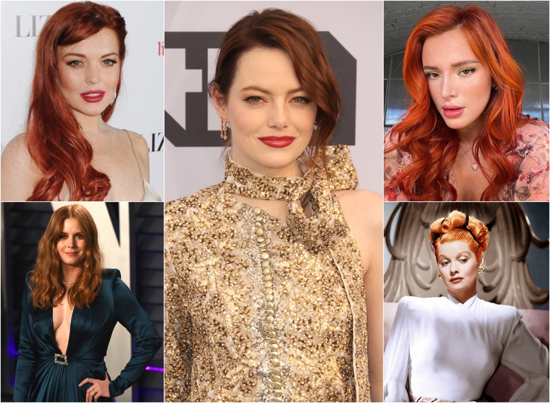 Real or Fake? These Hollywood Redheads Are on Fire! | Alamy Stock Photo by Jeffrey Mayer/Pictorial Press Ltd & Imagespace & Faye Sadou/Media Punch & PictureLux/The Hollywood Archive & Instagram/@bellathorne