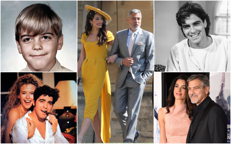 George Clooney in Love: The Life of Hollywood’s Most Eligible Stud | Alamy Stock Photo by ARCHIVIO GBB & Moviestore Collection Ltd & Hugo Philpott/UPI & Embassy Pictures/Courtesy Everett Collection & Jeffrey Mayer/Pictorial Press Ltd