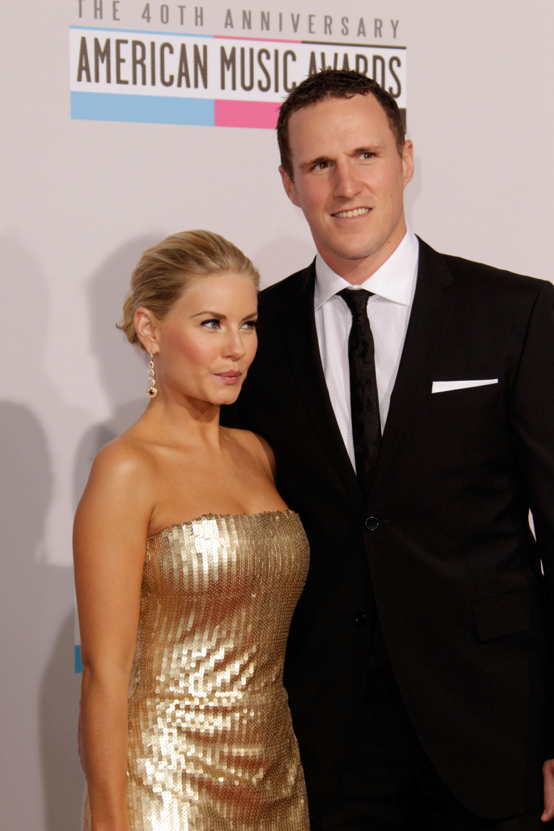 Dion Phaneuf & Elisha Cuthbert | Getty Images Photo by Jeff Vespa/WireImage
