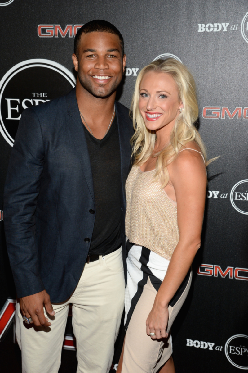 Elise Tate & Golden Tate | Getty Images Photo by Michael Kovac