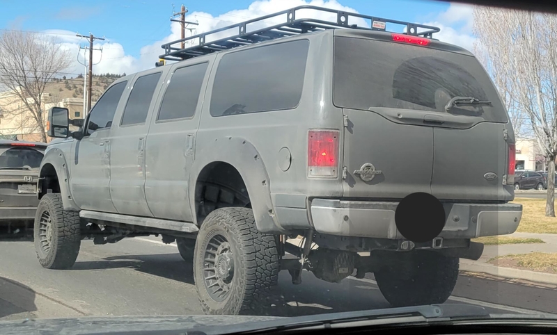 Dusty Ford Excursion Limo | Reddit.com/malachiconstant76