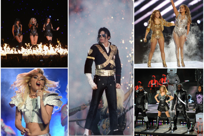 The Best and Worst Super Bowl Halftime Shows in History | Getty Images Photo by Al Pereira/WireImage & TIMOTHY A. CLARY/AFP & Steve Granitz/WireImage & Alamy Stock Photo by Christopher Victorio/imageSPACE/MediaPunch & Lionel Hahn/Abaca Press