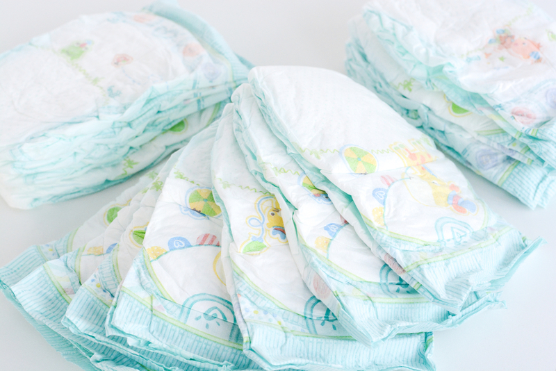 Use a Clean Diaper to Soak Up Spills | Shutterstock