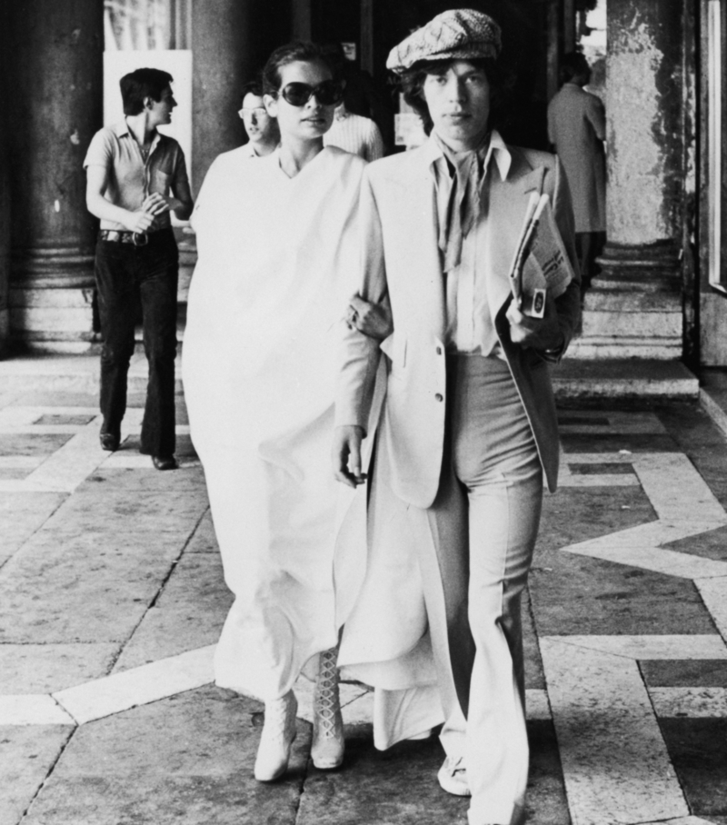 Mick and Bianca Jagger | Getty Images Photo by Keystone/Hulton Archive
