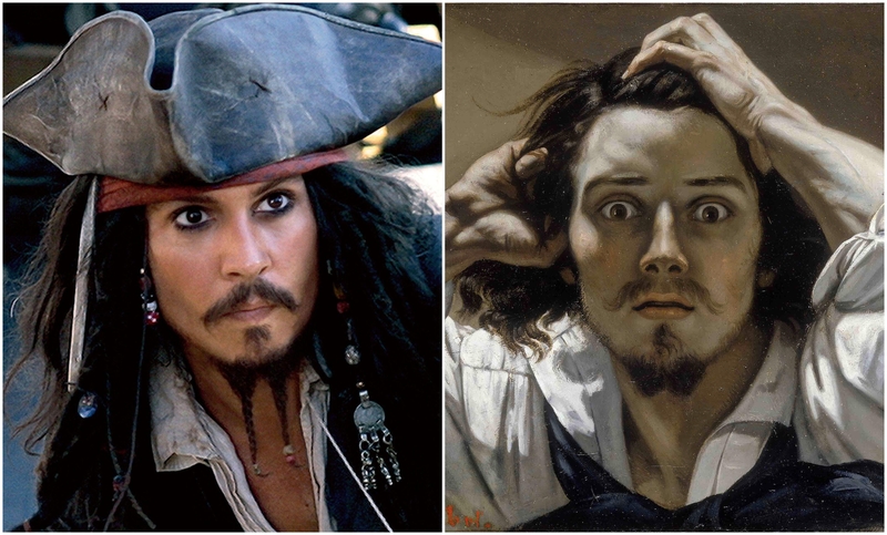 Johnny Depp y “El hombre desesperado” de Gustave Courbet | Alamy Stock Photo