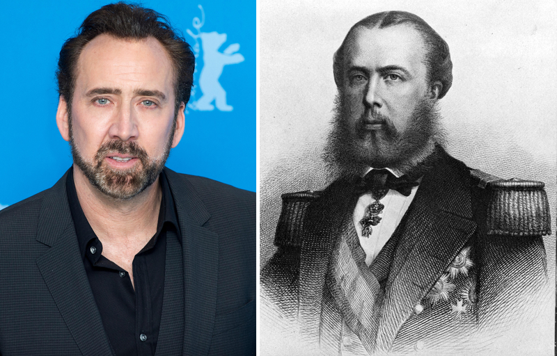 Nicolas Cage y el emperador Maximiliano I de México | Alamy Stock Photo