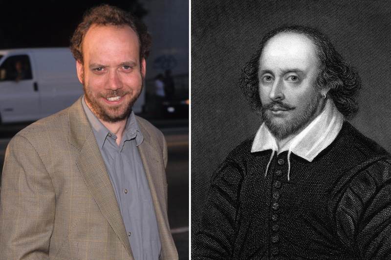 Paul Giamatti y William Shakespeare | Alamy Stock Photo