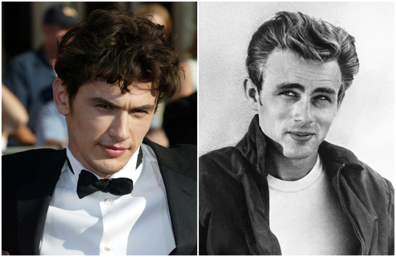 James Franco y James Dean | Alamy Stock Photo & Getty Images Photo by Michael Ochs Archives