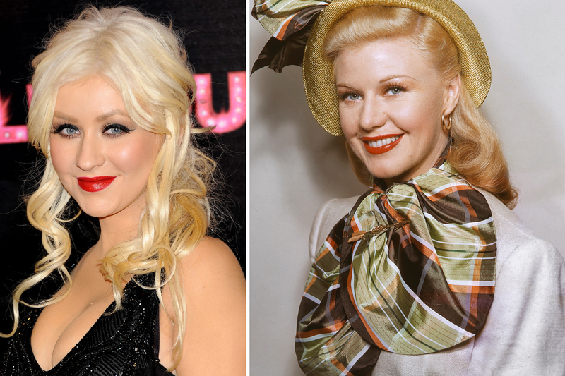 Christina Aguilera y Ginger Rogers | Getty Images Photo by Carlos Alvarez & Silver Screen Collection