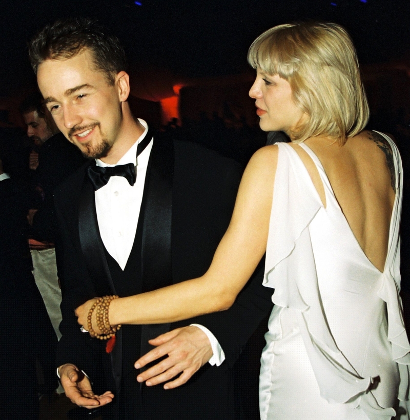 Edward Norton and Courtney Love | Shutterstock Editorial Photo by Bei