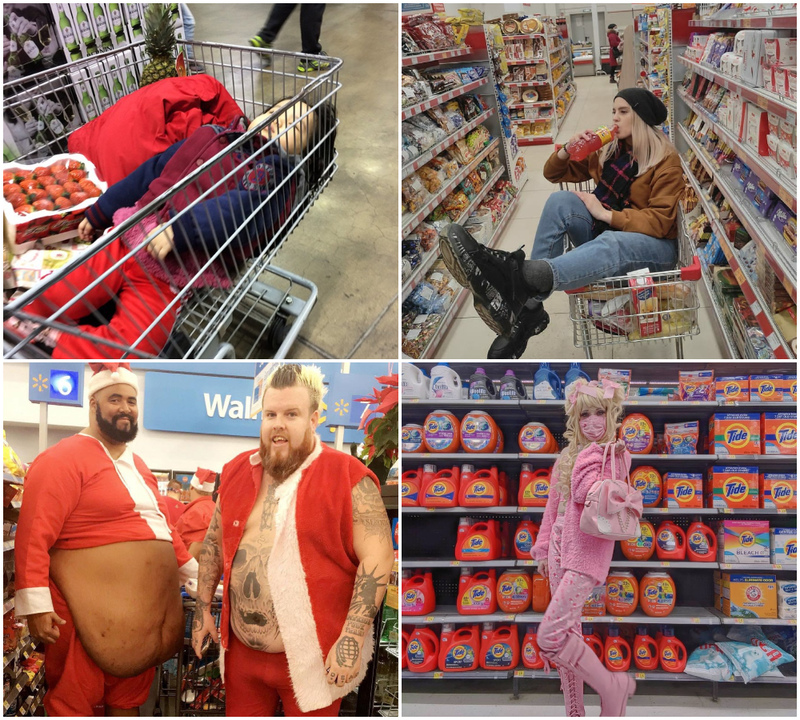 More Walmart Shoppers Gone Wild | Instagram/@heytherelizpace & @gerd0s & @mikebuseyshow & @rincastles