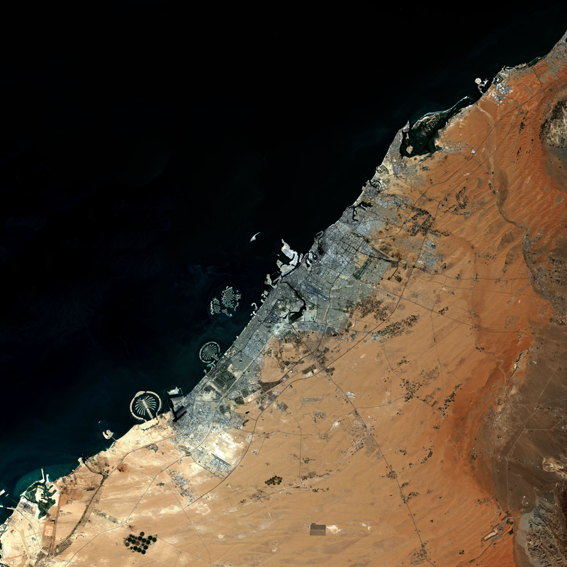 Sie können die Palm Jumeirah vom Weltraum aus sehen | Alamy Stock Photo