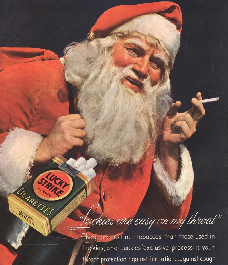 Ein alter und griesgrämiger Weihnachtsmann | Alamy Stock Photo by Retro AdArchives