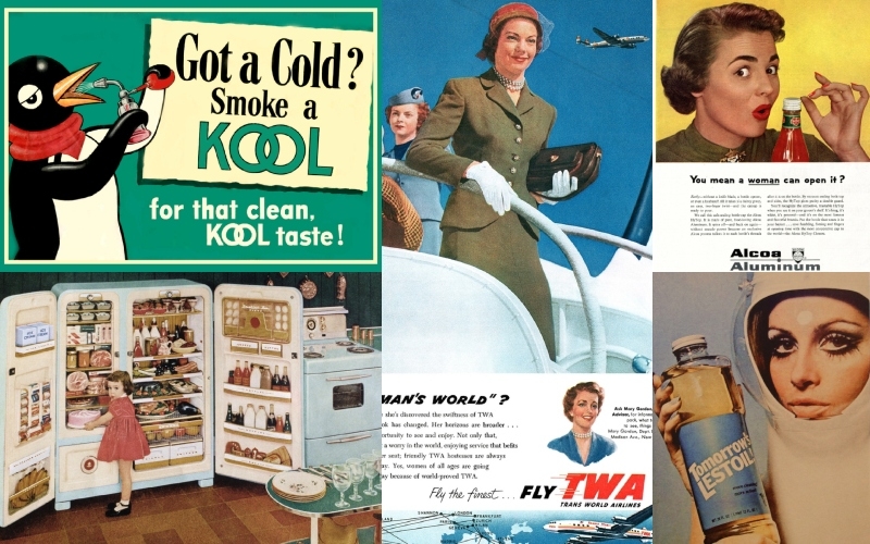 Alte Werbeanzeigen von früher, die man heute nicht mehr zu Gesicht bekommt | Alamy Stock Photo by Shawshots & Neil Baylis & KMphotos & Getty Images Photo by GraphicaArtis