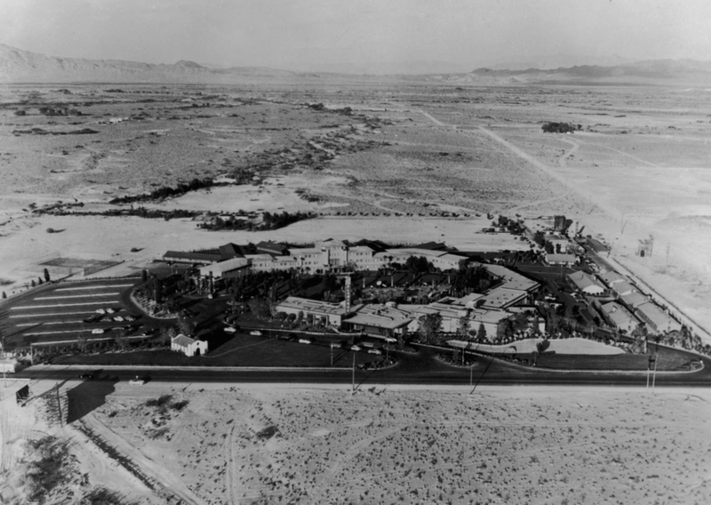 Vista aérea del recién terminado Hotel Flamingo | Getty Images Photo by Keystone/Hulton Archive