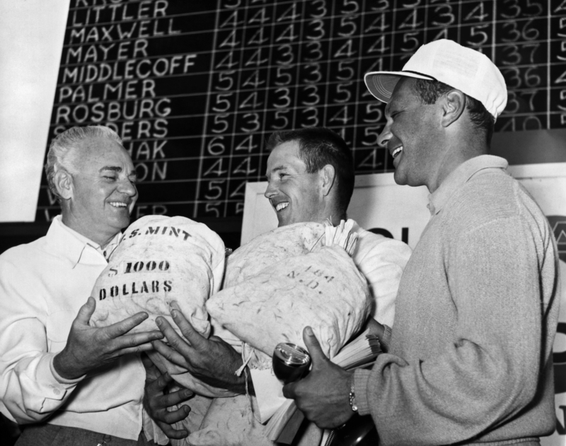 Golfistas celebrando victorias | Getty Images Photo by Underwood Archives