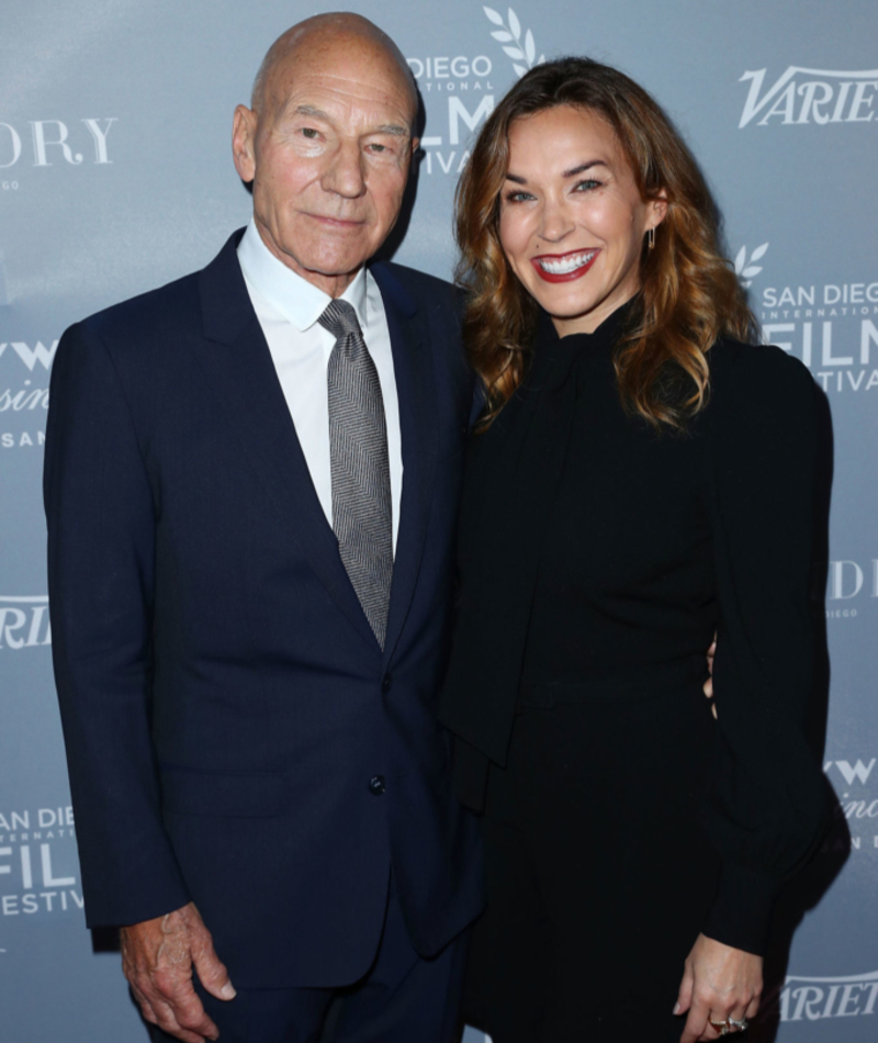 Patrick Stewart and Sunny Ozell | Getty Images Photo by Joe Scarnici