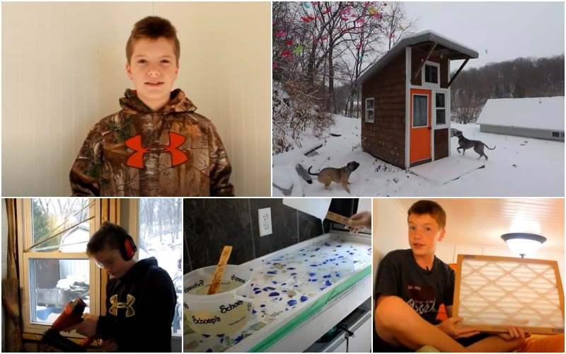 Youngster Builds His Own Little Humble Abode For Only $1500 | Youtube.com/Luke Thill