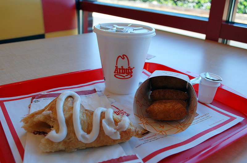 Arby’s Sourdough Breakfast Bread, Croissant, and French Toast Sticks | Flickr Photo by Joe Wolf