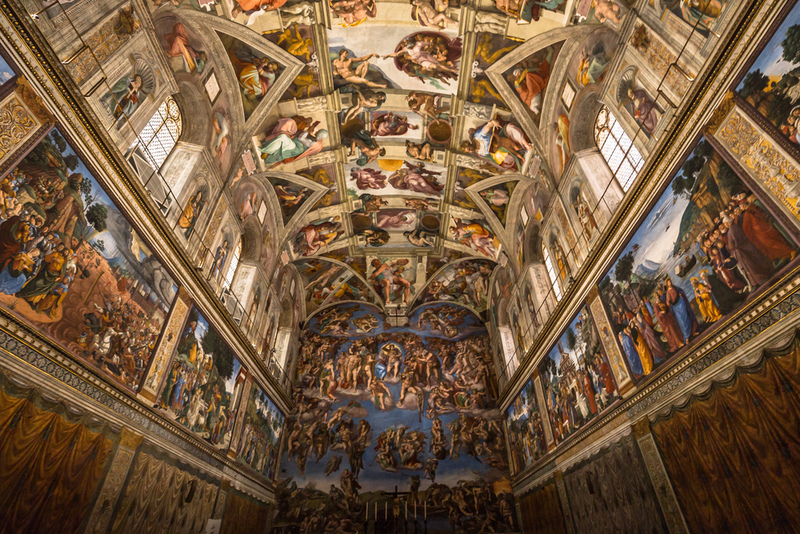 Die Fantasie: Sixtinische Kapelle, Vatikanstadt | Shutterstock 