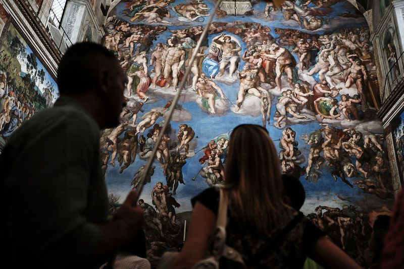 Die Wirklichkeit: Sixtinische Kapelle, Vatikanstadt | Getty Images Photo by Spencer Platt