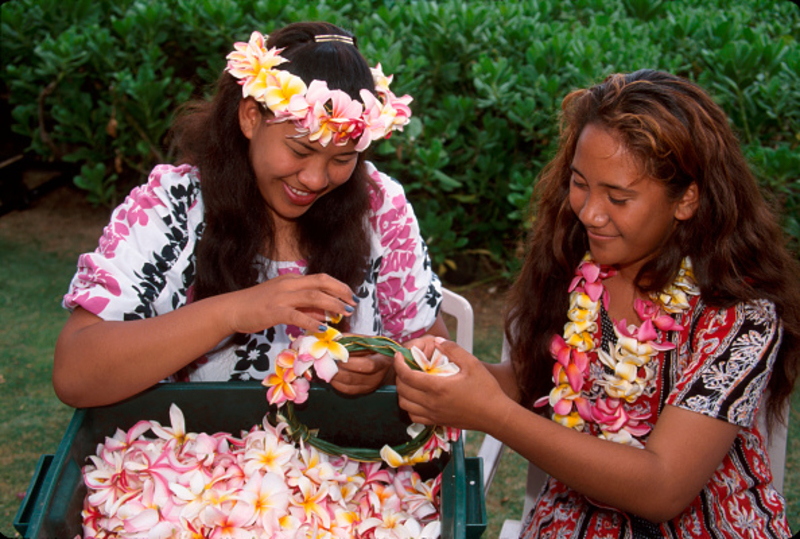 Hawaiin Leis Are From Tahiti? | Getty Image/Jeff Greenberg