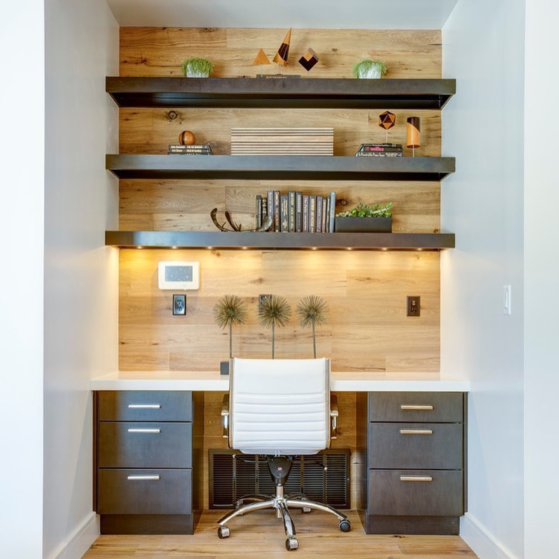 5 DIY Projects to Make Your Home Office More Organized | Instagram/@realrestorationchicago