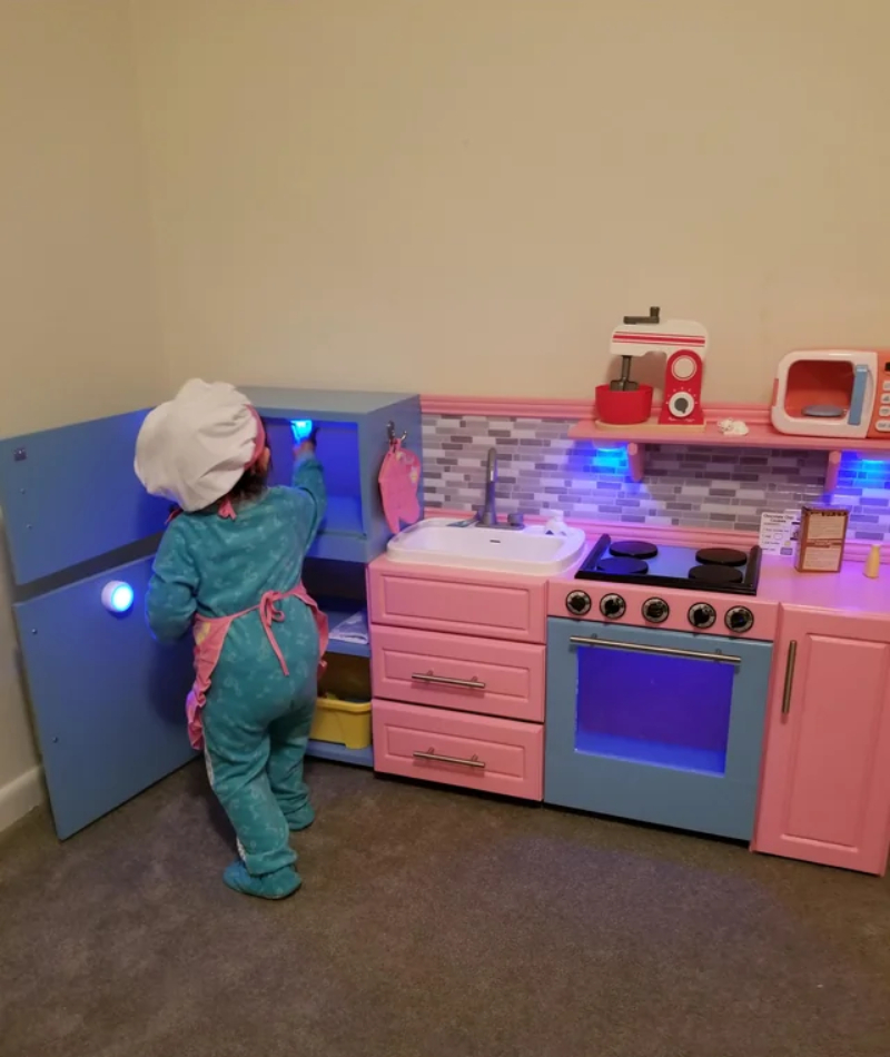 Remodel Your Kid’s Kitchen Playset | Reddit.com/ajax5686
