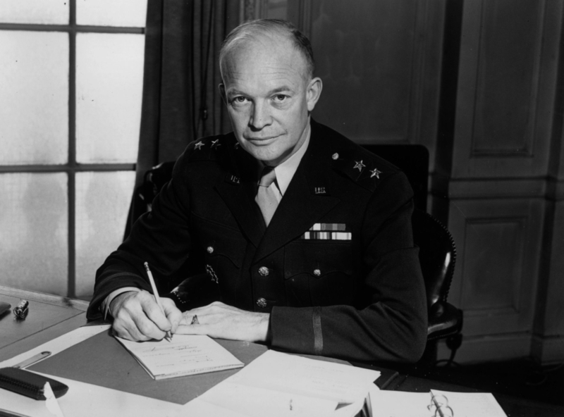 21. Dwight Eisenhower (No. 34) – IQ 145.1 | Getty Images Photo by M. McNeill