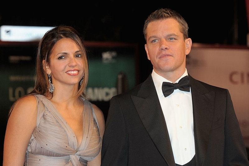 Matt Damon und Luciana Barroso | Getty Images Photo by Dominique Charriau/WireImage