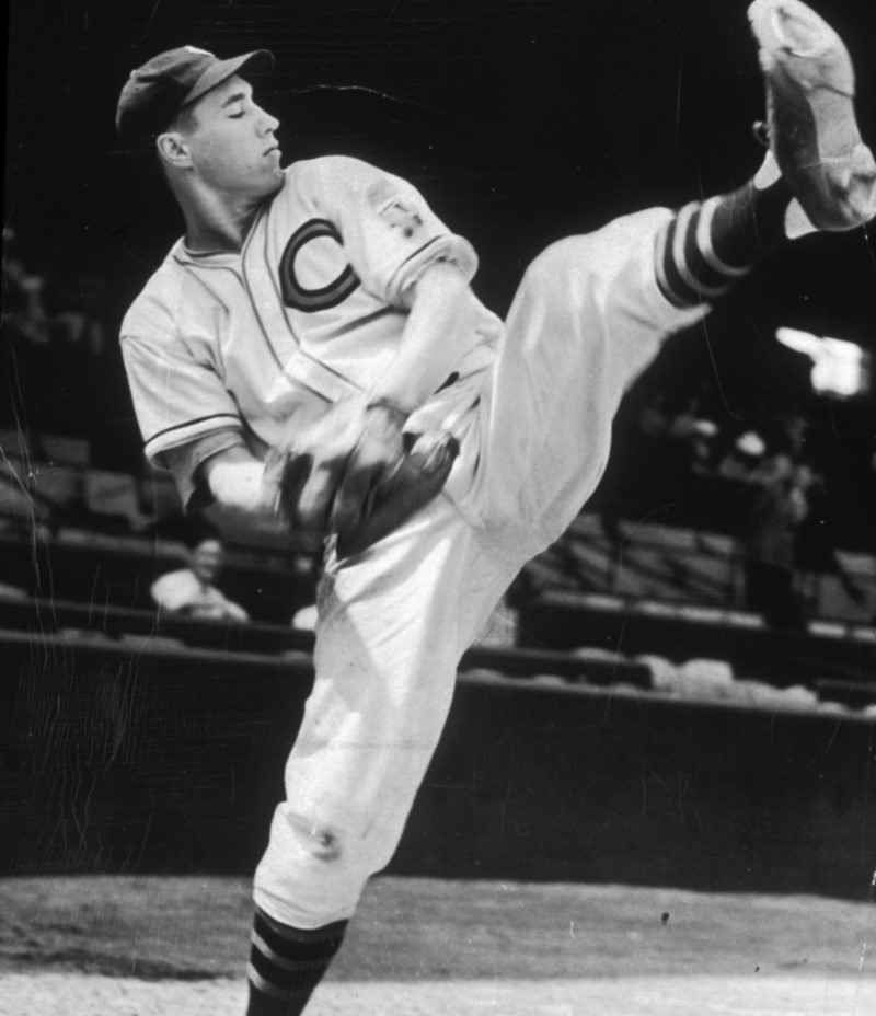 Bob Feller Kicking It | Getty Images Photo by New York Times Co.