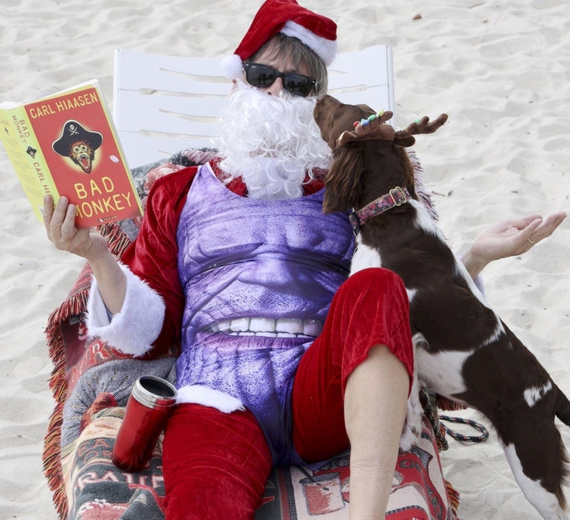 Thanos One-Piece Swimsuit | Alamy Stock Photo by Carle Juste/Miami Herald/TNS/Sipa USA